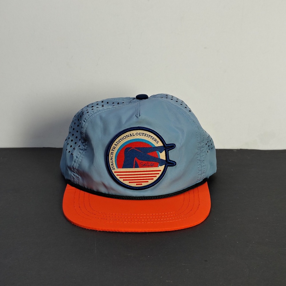 Staunch Traditional Outfitters Mens Snapback Hat OS Blue Orange Sea Legs Patch